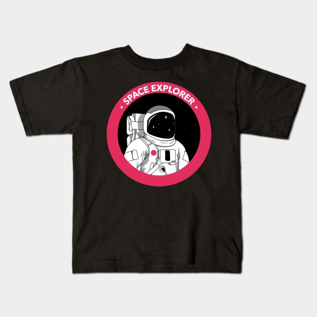 Space Explorer Kids T-Shirt by ForEngineer